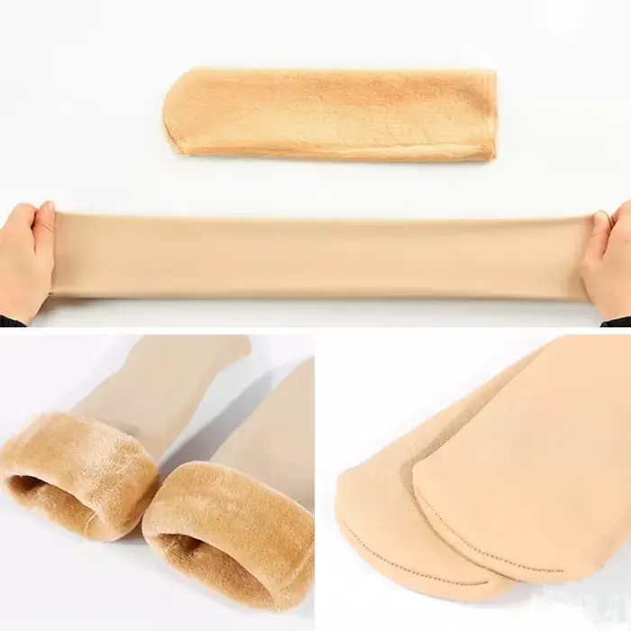 Chaussettes en velours épaissi pour femme