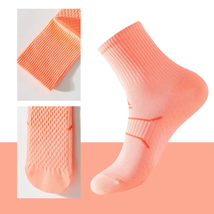 Chaussettes de course professionnelles respirantes et antidérapantes