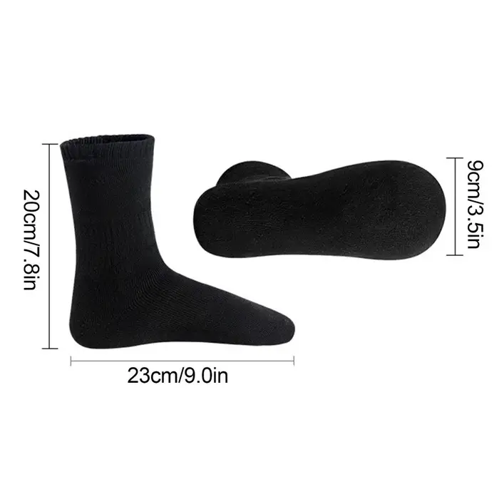 Chaussettes chauffantes rechargeables par USB, chaussettes chauffantes électriques à température con