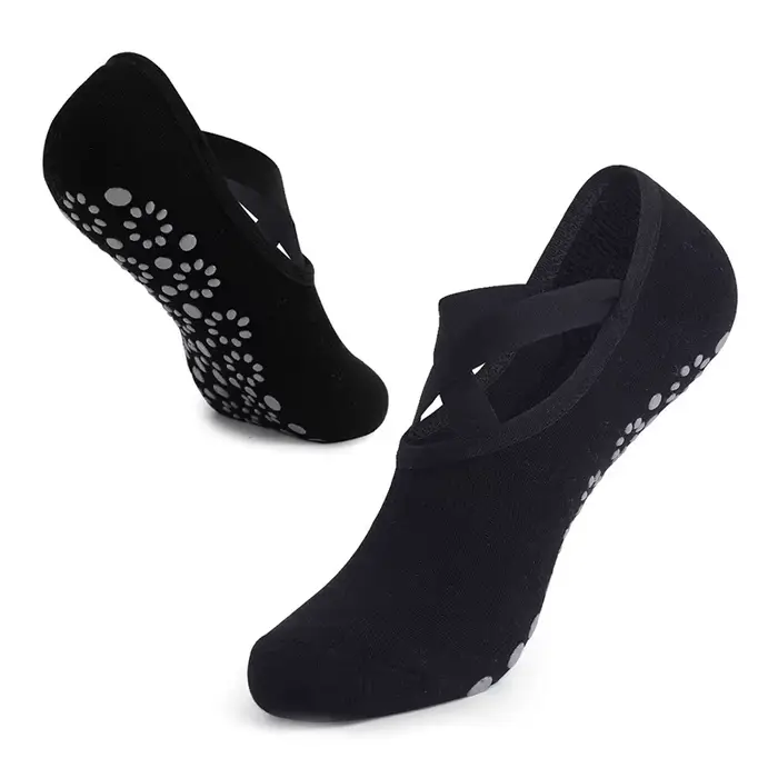 Chaussettes de Pilates et de yoga pour femmes, respirantes, absorbant la transpiration, chaussettes 