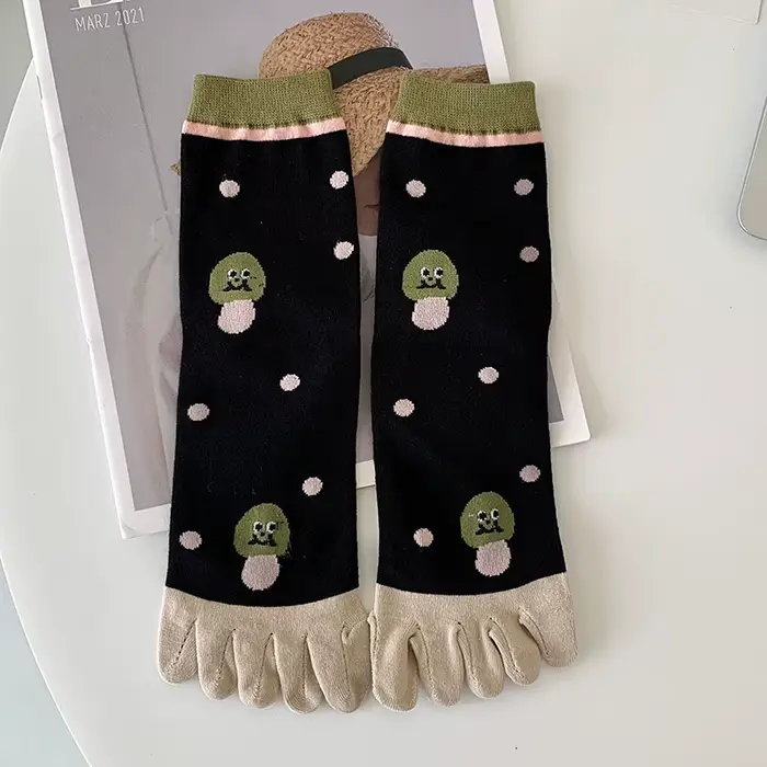 Chaussettes pour femmes, mignonnes, amusantes, à motifs de dessins animés, style dopamine, douces, s