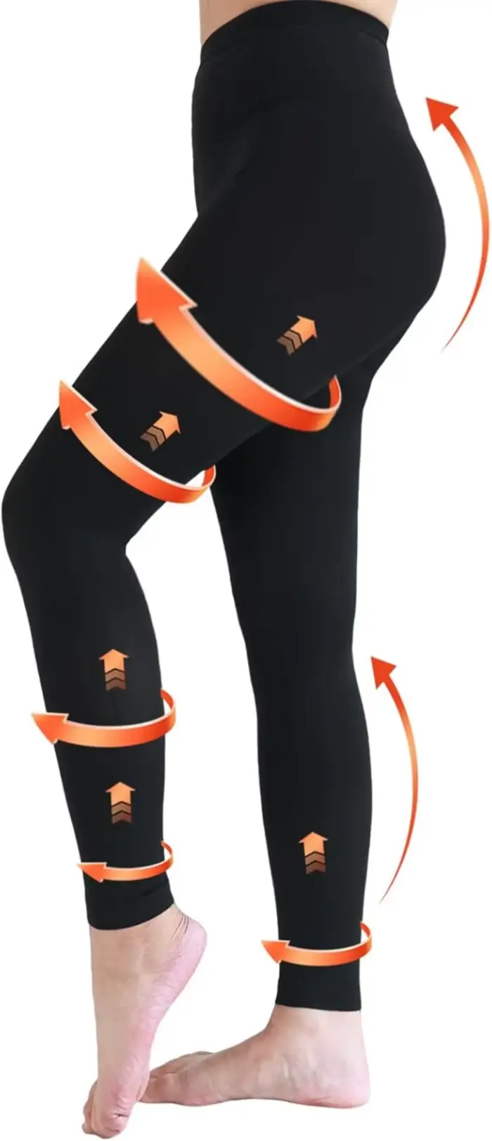 Collants de Compression médicaux 22-32mmHg, soutien gradué, Leggings sans pieds pour œdème, varices,