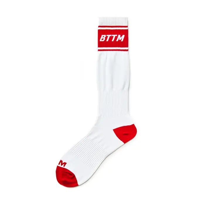 1 paire mode bleu blanc noir conception Unique chaussette Sexy Gay haut Vers bas hommes Nylon sport 