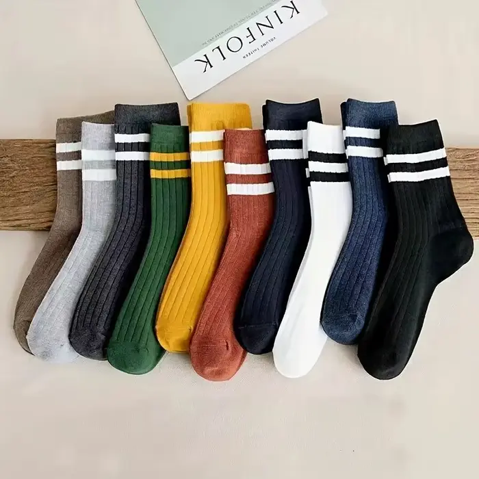 5/1 paires de chaussettes pour hommes, chaussettes de sport vintage amusantes et tendance pour l'aut