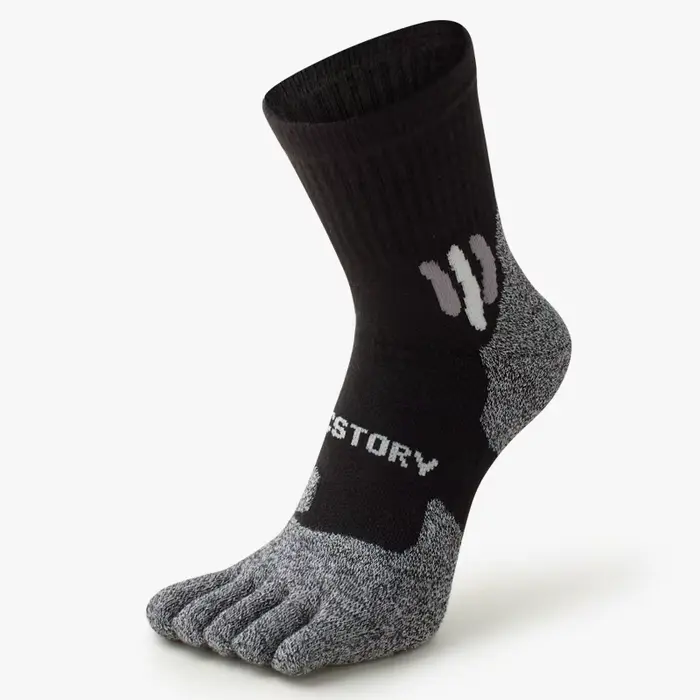 1 paires COOLMAX orteil Sport chaussettes pour homme Patchwork couleur séchage rapide évacuation de 