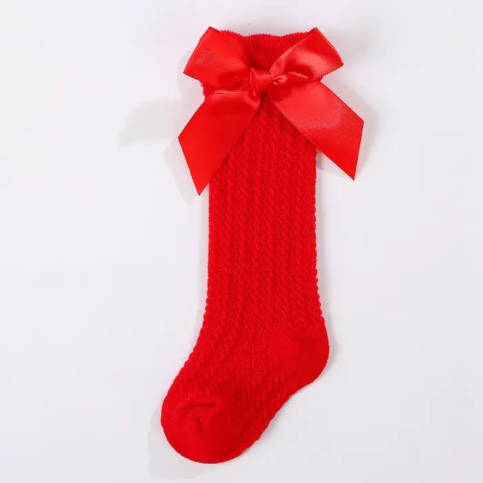 Chaussettes Hautes pour Bébé Fille, sulfet Douces, avec Nministériels d Papillon, en Maille Fine, po