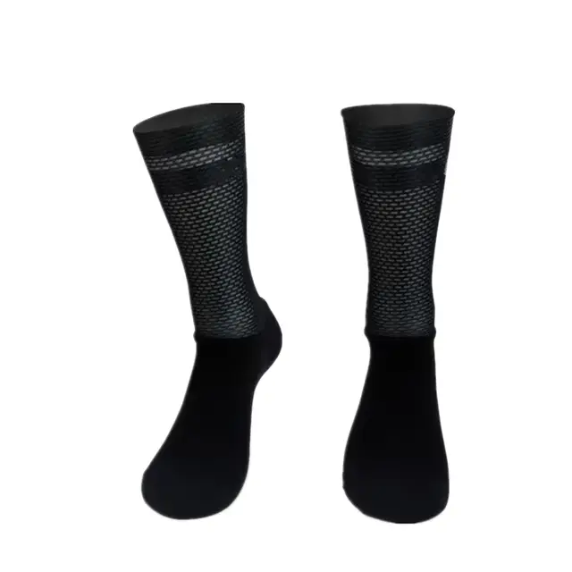Chaussettes de cyclisme coordonnantes en silicone pour homme, accessoire de sport pour équipe pro, n