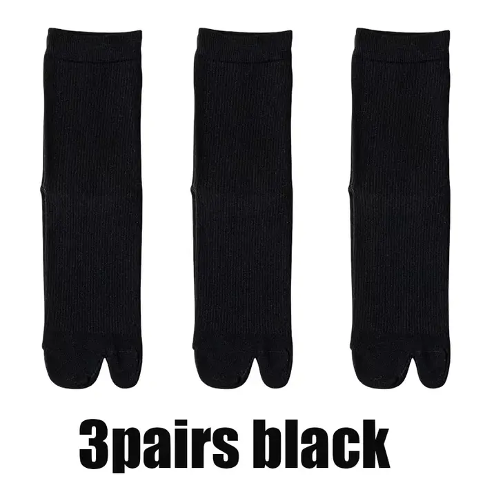 3 paires ensemble hommes orteil chaussettes mode Style japonais respirant confortable mode femmes de