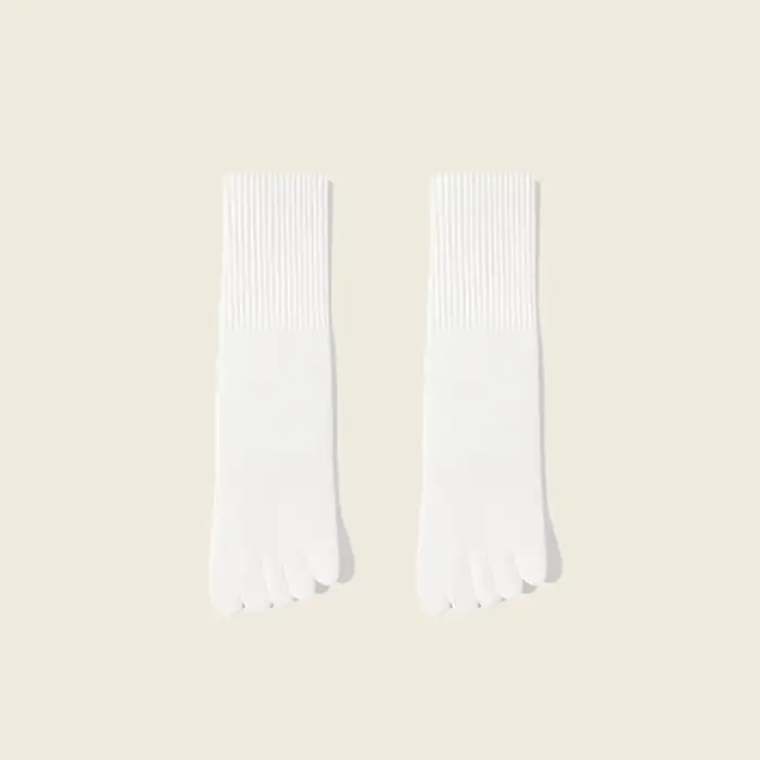 Chaussettes à cinq orteils pour hommes, pour l'automne et l'hiver, antibactériennes et absorbant la 