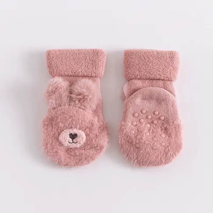 Chaussettes pour nouveau-né, hiver, épais, pour les premiers pas, garçons, automne, coton éponge, fi