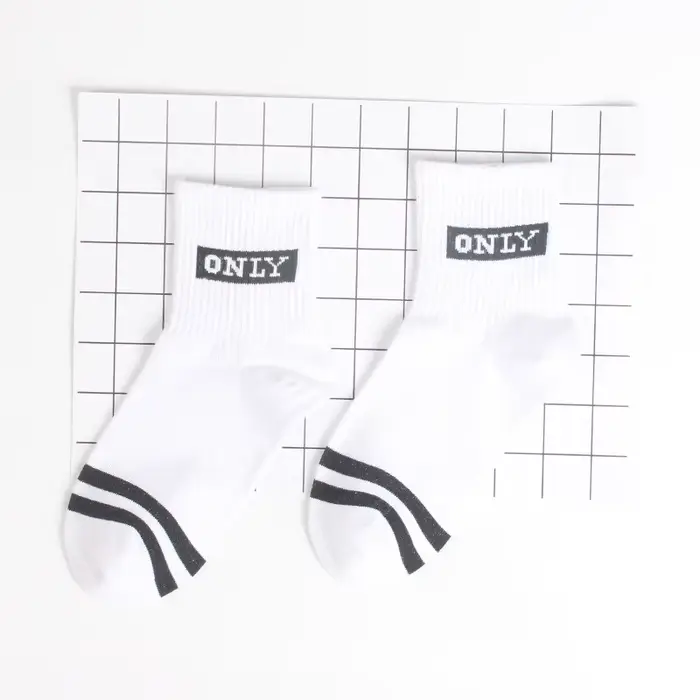 Harajuku – chaussettes courtes à motifs pour femmes, avec lettres de dessin animé, en coton, Cool, H