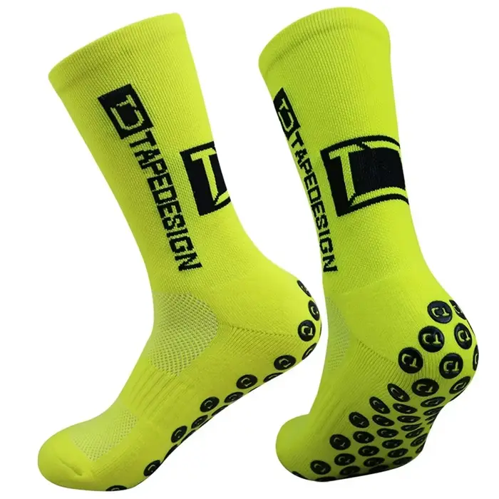 1 paire de chaussettes de football antidérapantes pour hommes