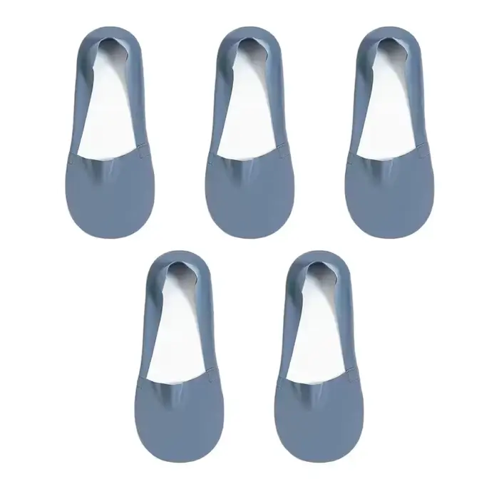 5 paires de chaussettes pour femmes, respirantes, invisibles, en Silicone, antidérapantes, couleur u