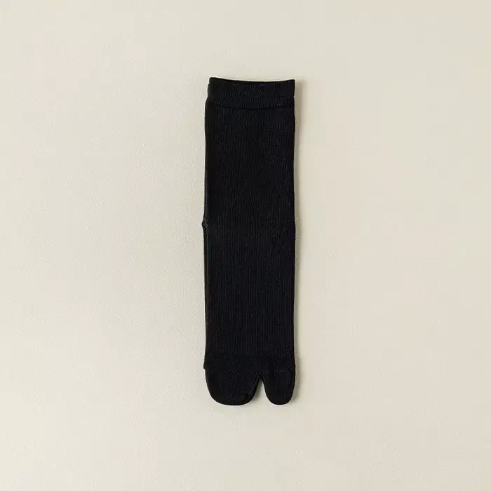 Mode Style japonais Tabi orteil chaussettes pour hommes femmes été fibre deux doigts chaussettes Kim