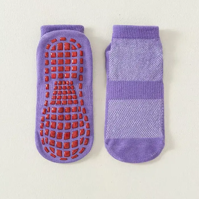 Chaussettes antidérapantes en silicone pour tout-petits, chaussettes de sol unies tendance pour enfa