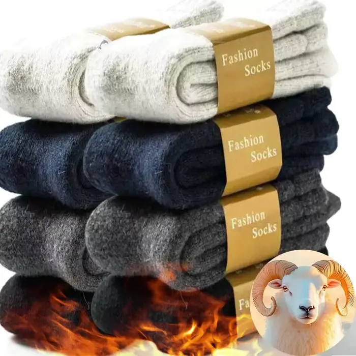 Chaussettes en laine mérinos Super épaisses pour hommes