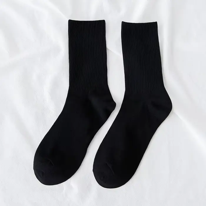 1 paire de chaussettes confortables pour hommes et femmes, chaussettes longues décontractées de coul