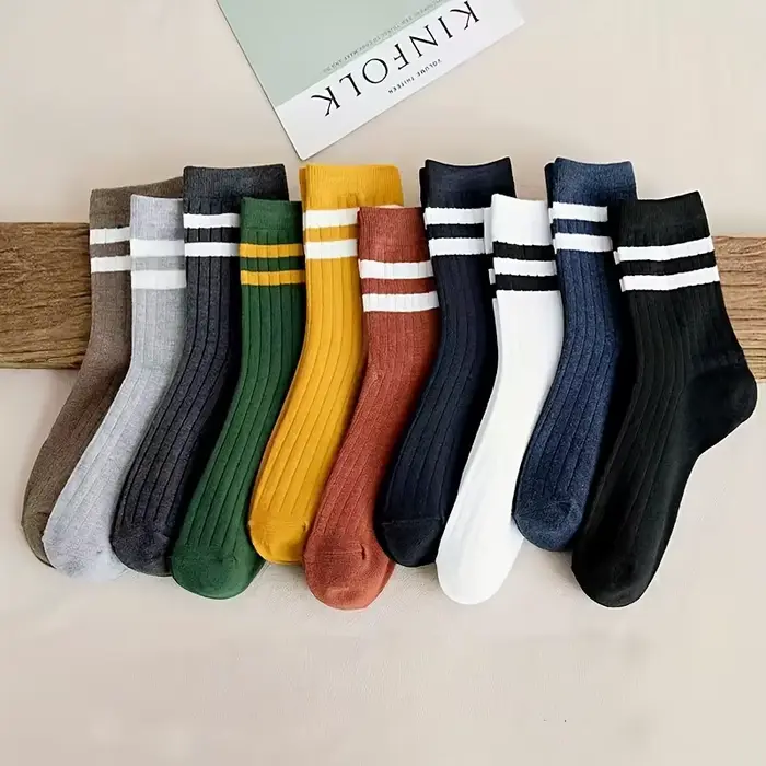 5 paires de chaussettes d'automne et d'hiver pour hommes