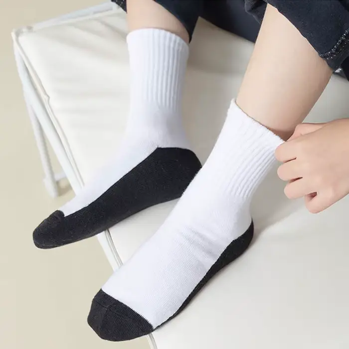 10 paires pur coton enfant garçon fille chaussette enfants bébé