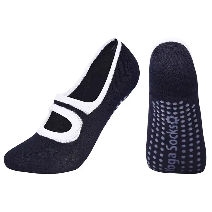 Chaussettes de sport pour Fitness Gym femmes chaussettes de Pilates de haute qualité anti-dérapant r