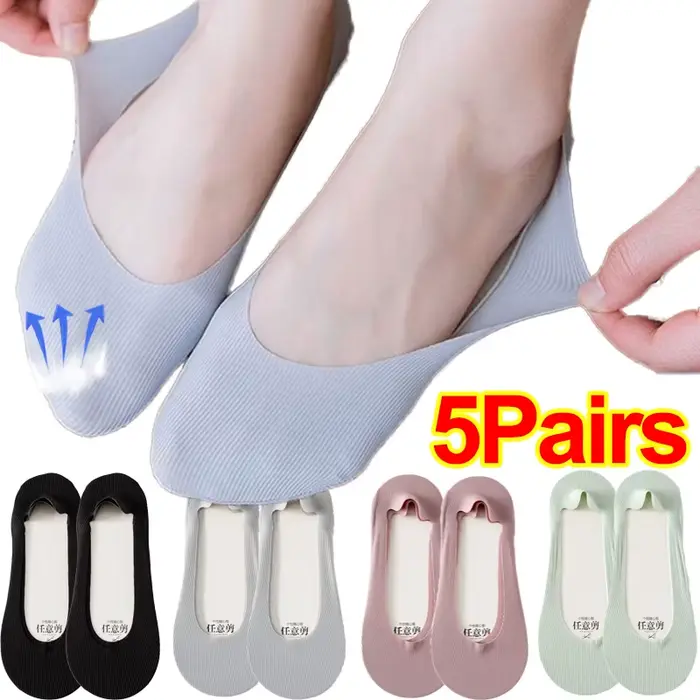 Chaussettes invisibles coordonnantes pour femmes