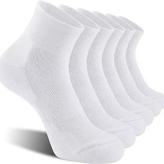 6 paires de chaussettes de sport pour hommes, confortables, absorbant la sueur, respirantes, amortis
