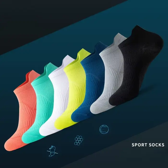 Chaussettes Bateau Courtes Absorbant la Sueur pour Homme et Femme