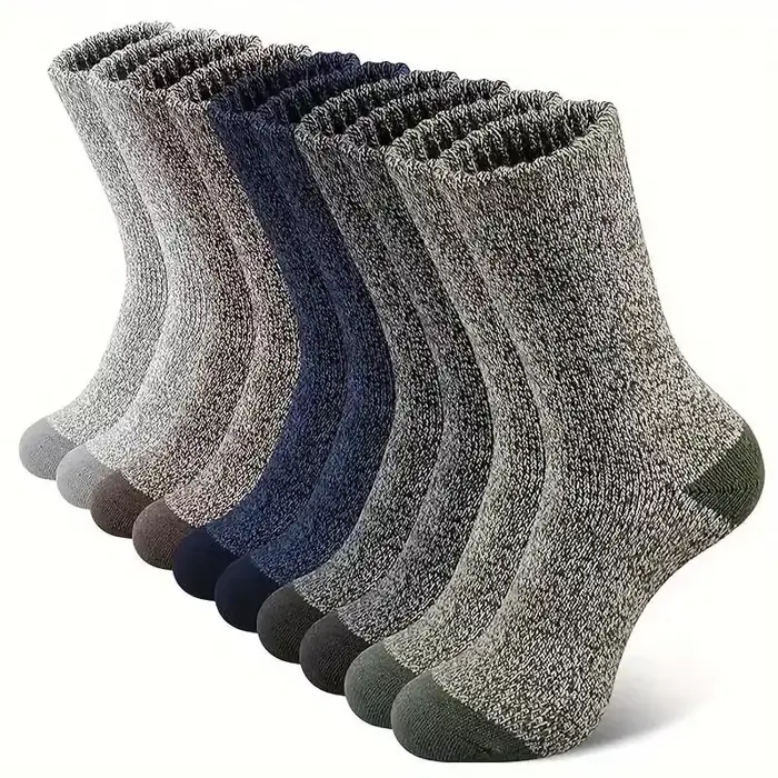 5 paires de chaussettes en laine mérinos pour homme et femme