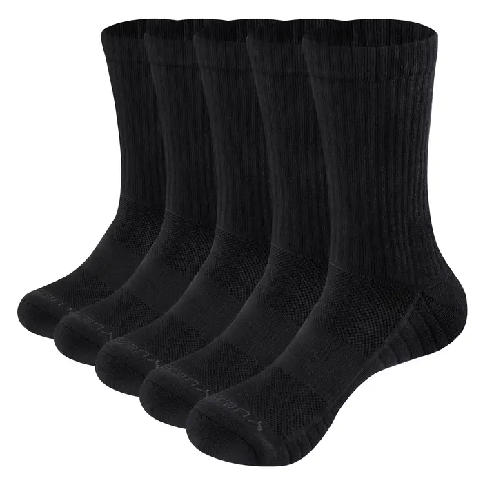 YUEDGE hommes épais respirant coton coussin équipage Sports de plein air randonnée Trekking chausset
