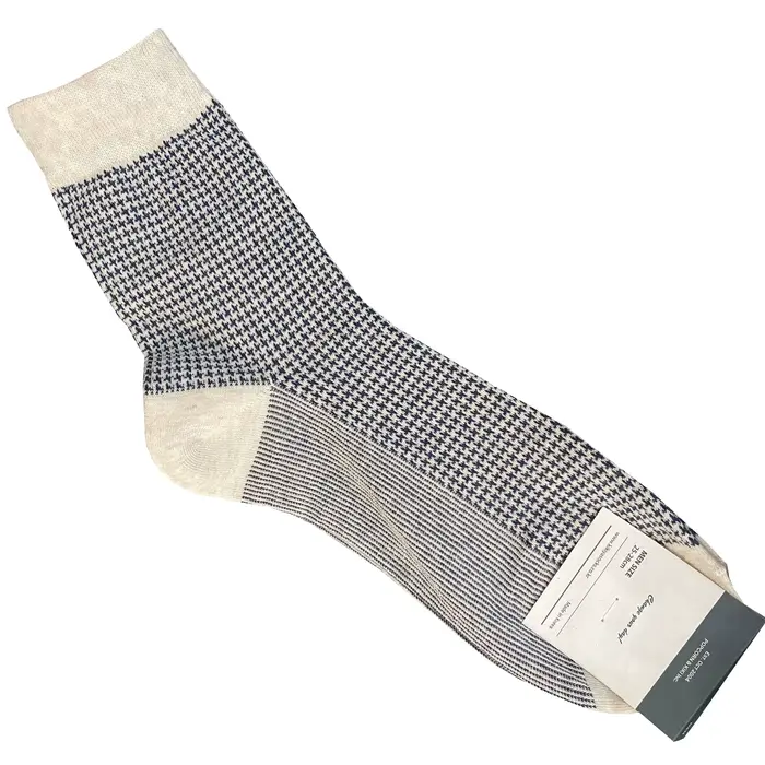 Chaussettes à carreaux en coton peigné pour hommes, style professionnel, tube moyen, chaussettes de 