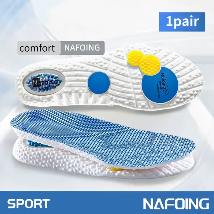 Semelles intérieures de Sport à Absorption des chocs, coussin d'air EVA, Support de voûte plantaire 